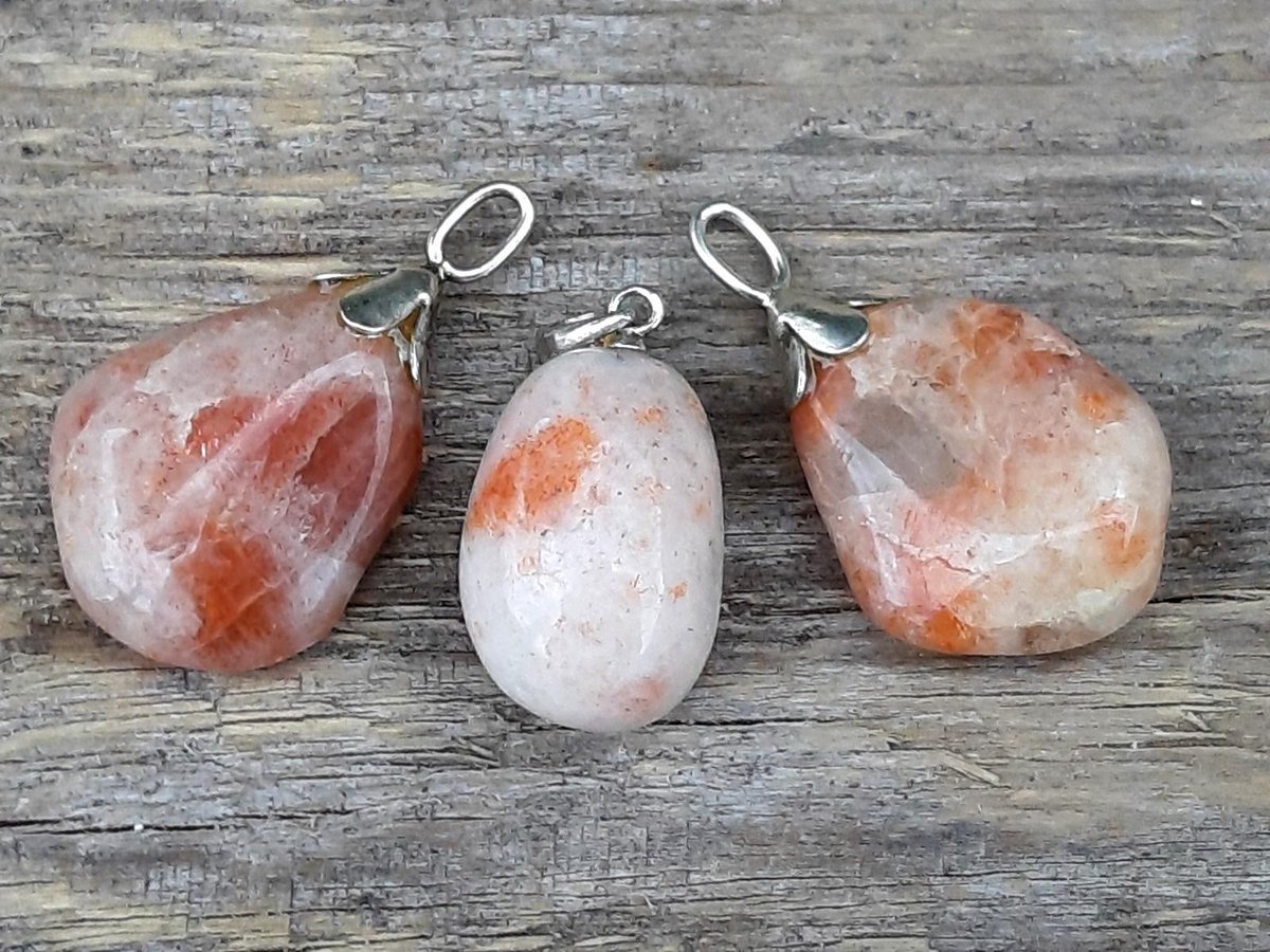 Edelsteen Zonnesteen hanger - 925 sterling zilver